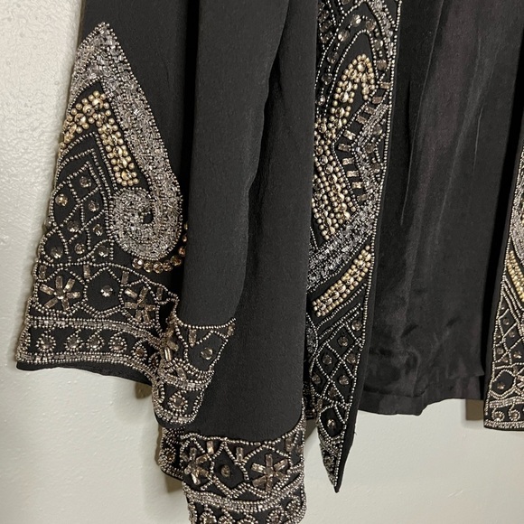 Soft Surroundings beaded open front cardigan - Picture 6 of 11